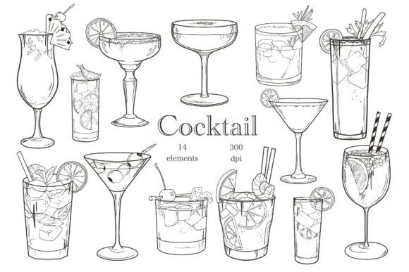 Download Cocktail Clipart, Drinks Illustrations - Drink Collection