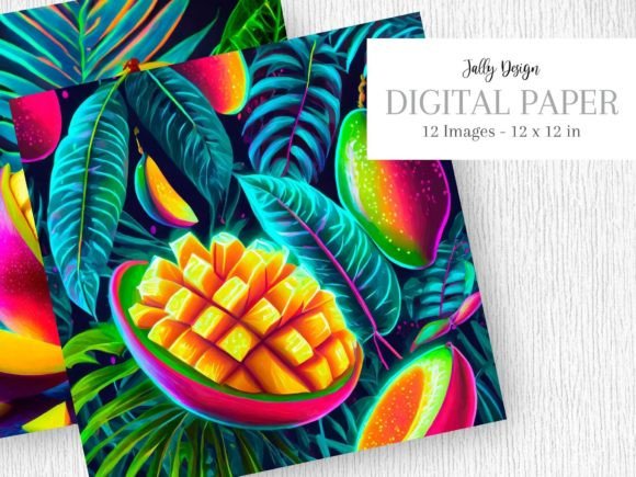 Download Delicious Juicy Mangoes Neon Images - Juicy Collection