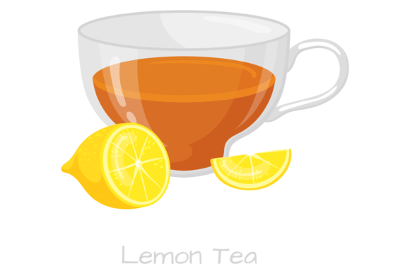 Download Tea Cup with Lemon Slice. Hot Drink Glass - Drink Collection