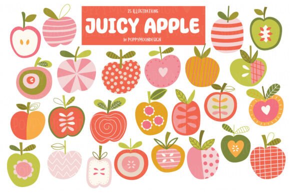 Download Juicy Apple Clipart Set - Juicy Collection