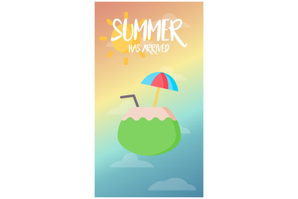 Download Summer Illustrations Coconut Drink Fresh - Drink Collection