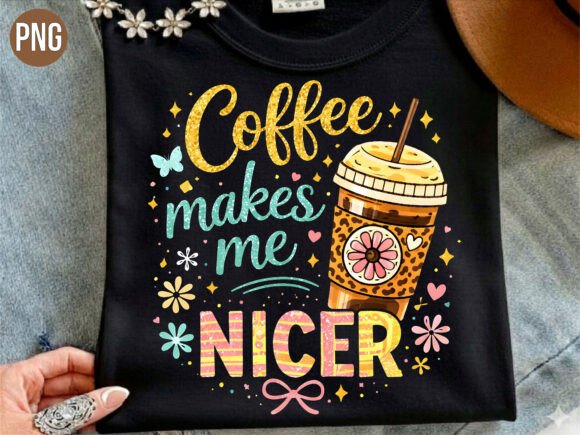 Download Coffee Makes Me Nicer Iced Drink PNG - Drink Collection
