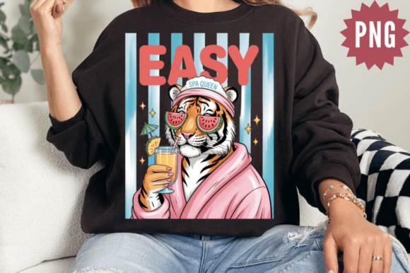 Download Tiger Spa Relax Summer Drink PNG Design - Drink Collection