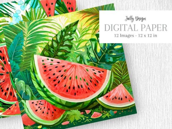 Download Juicy Watermelon Cartoon Illustrations - Juicy Collection