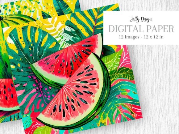 Download Juicy Watermelon Tropical Fruits Pop Art - Juicy Collection