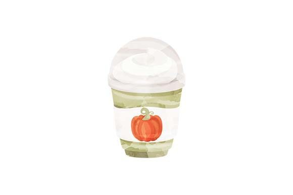 Download Pumpkin Iced Drink - Watercolor - Drink Collection