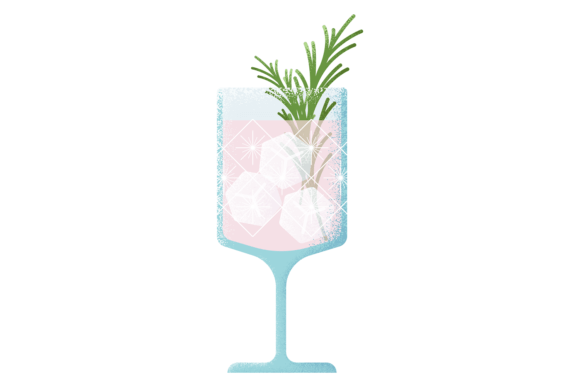 Download Drink Glass with Ice Cubes. Cocktail Tex - Drink Collection
