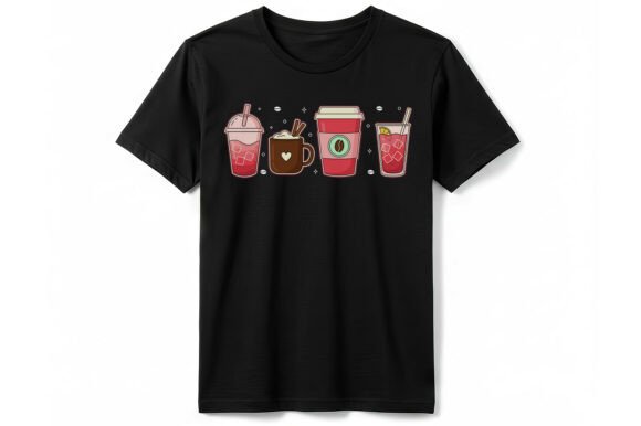 Download Coffee Latte and Iced Drink T-shirt - Drink Collection