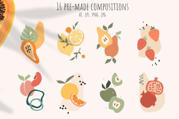 Download Juicy Fruits Abstract Art - Juicy Collection